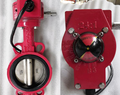 A company in China to purchase fire signal worm gear butterfly valve from Bundor Valve