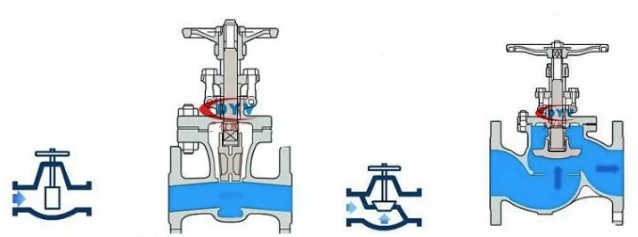 globe valve and gate valve