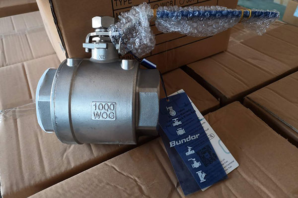 Bundor stainless steel ball valve exported to Singapore