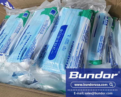 Bundor Valve presents medical masks and gloves to foreign customers