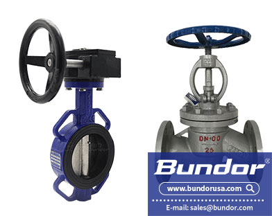 Butterfly valve and globe valve distinction