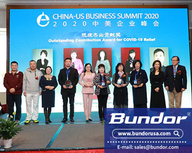 The China-U.S. Business Summit awarded Bundor Valve the award for outstanding contribution to the fight against COVID-19