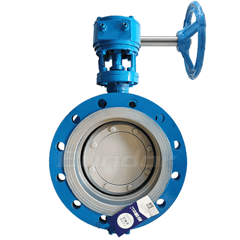 WCB Flanged Double Eccentric Butterfly Valve