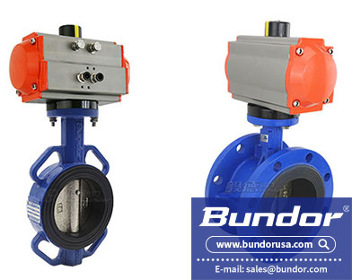 Pneumatic butterfly valve