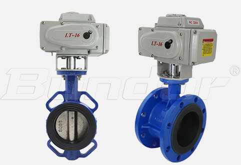 Electric actuated butterfly valve