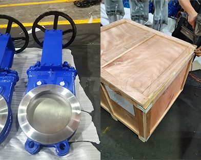 Bundor high quality knife gate valve exported to Tanzania