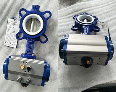 Bundor Pneumatic Butterfly Valve Exported to Indonesia