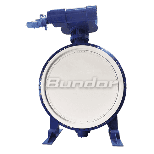 DN2600 Double Eccentric flange Butterfly Valve3