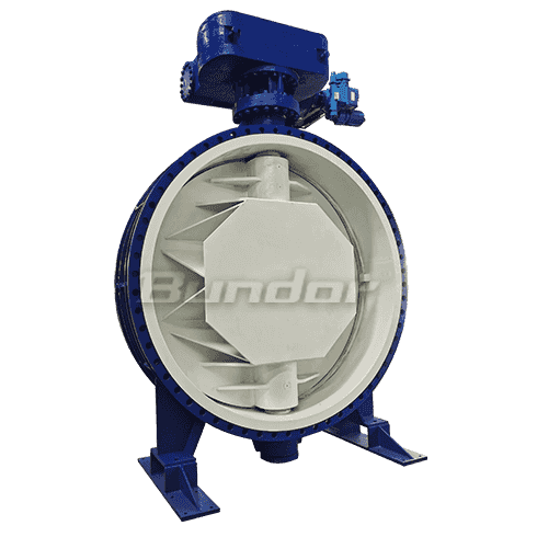 DN2600 Double Eccentric flange Butterfly Valve