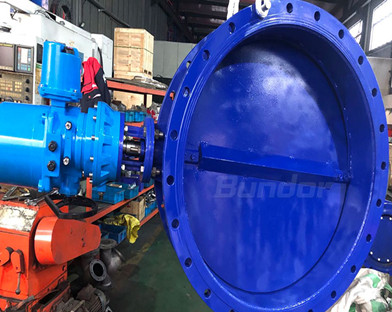 Double eccentric structure description of double eccentric butterfly valve