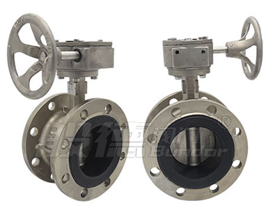 Stainless steel flange butterfly valve model and application