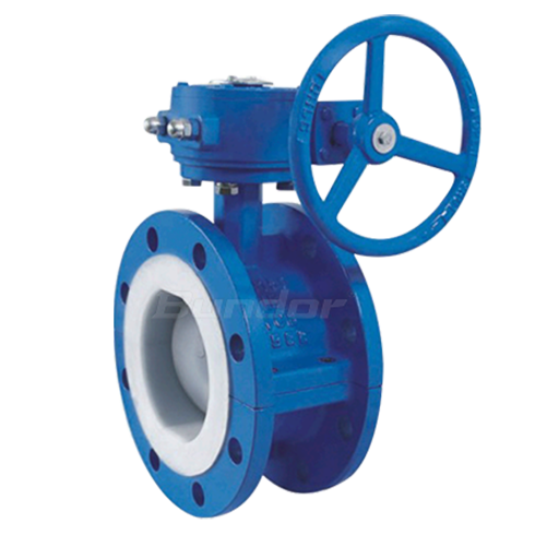 PTFE Lined Flange Butterfly Valve2