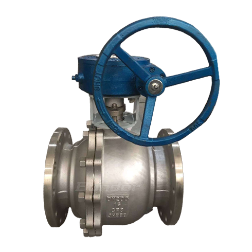 Worm Gear Flange SS Ball Valve